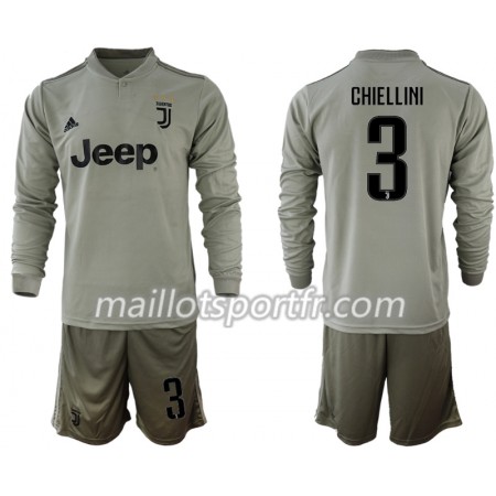 Maillot de Foot Juventus CHIELLINI 3 Enfant Exterieur 2018/19 ML